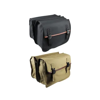 Электрическая Ретро задняя сумка, холщовый багаж для хранения, мотоциклетные седельные сумки, сверхпрочные боковые сумки для верховой езды большой емкости
